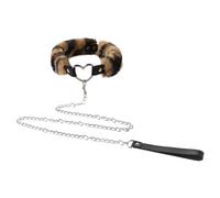LONTG Collier Ras du Cou Sexy Collier avec Laisse Détachable Collier Ras du Cou Punk Gothique Colliers avec Chaîne Réglable Collier Sensuel Accessoires de Cosplay Accessoires Intimes
