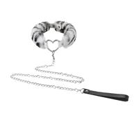 LONTG Collier Ras du Cou Sexy Collier avec Laisse Détachable Collier Ras du Cou Punk Gothique Colliers avec Chaîne Réglable Collier Sensuel Accessoires de Cosplay Accessoires Intimes