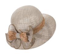 LONTG Femme Chapeau de Soleil à Large Bord Capeline Pliable Tulle Elégant Casquette Visière Anti-UV Chapeau Été UPF 50+ Chapeau de Mariage Cérémonie Église Vintage Capeline Sun Hat pour Voyage