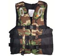 Lonvgrt Gilets De Sauvetage for Kayak for Adultes, Gilet De Natation à Haute Flottabilité, Veste De Sécurité Réglable for Femmes Et Hommes(Camouflage,XL)