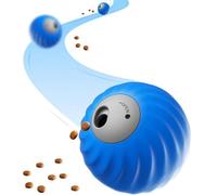 Lonvgrt Zoomie Buddy 2.0, Jouet for Chien Zoomie Buddy, Jouet Interactif Tactile Intelligent, Balles Interactives 2 en 1 Et Distributeur De Nourriture for Animaux(Blue,Without Fruit Cover)