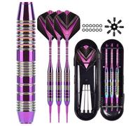 Lonwiner 3 Pièces Flechette Pointe Plastique, Accessoires de fléchettes pour Cible électronique Softdarts pour Cible électronique Fléchettes avec Pointe en Plastique (Violet coloré)