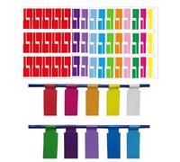 Lonwiner Lot de 360 étiquettes de câble autocollantes faciles à étiqueter avec étiquettes, imperméables et durables, 12 couleurs