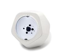 Lonyiabbi Haut-Parleur Bluetooth à ferrofluide - Visualiseur Audio interactif avec LED rythmée et Liquide Dansant, Art Liquide magnétique sous Verre, pour Gaming, Bureau et décoration (Blanc)
