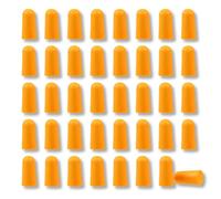 LONZIKP 40 Paires Bouchons d'Oreilles Réutilisables Anti-Bruit 37dB Protection Auditive Dormir Ronflement Étude Voyage Isolation Acoustique (Orange)