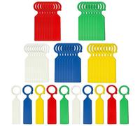 LONZIKP 50 Étiquettes de Plantes Suspendues Imperméables et Résistantes aux Intempéries pour Jardin (11x2.4 cm) - PVC Réutilisable, Décoratif et Polyvalent - Marqueurs de Plantes