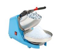 Loobiiny Broyeur à Glace électrique 380 W 2200 TR/Min 65 kg/h Machine à Glace pilée Et Granite rasée INOX pour Restaurant Bar café Maison Cocktail Smoothie granité 40×18×31 cm Machine à Cône de Neige