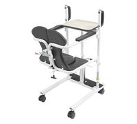 Loobiiny Chaise de transfert d'ascenseur, élévateur de patient hydraulique avec tables, chaise de transfert pour personnes âgées, division à 180°, charge maximale de 150 kg