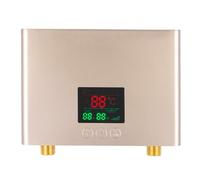 Loobiiny Chauffe-eau électrique 3000 W avec télécommande et LED 30-55 ℃ Mini chauffe-eau 21 x 15 x 5,5 cm IPX4 pour cuisine évier