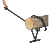Loobiiny Cric forestier manuel en acier - Charge maximale : 600 kg - Crochet à bascule réglable - Pour enrouler et ramasser des bûches