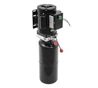 Loobiiny Groupe hydraulique 2,2 kW, pompe hydraulique à action simple avec réservoir d'huile de 10 l, unité de force hydraulique de 2850 tr/min pour les remorques à bascule