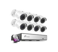 Loocam Kit Vidéosurveillance 8 Caméras 2MP 1080p, DVR H.265+ Disque Dur 1To