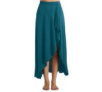 Loodgao Gonna Danse Classique Femme Jupe Sevillana Tango Jupe Svasta Flamenca Maxi Longue Danse du Ventre Swing Taille Élastique Robe De Danse Moderne Danse Standard Vert XXL