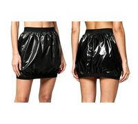 Loodgao Intime Donna Minijupe Micro Jupe Pantalonnette sous Jupe Vêtements sous Antidérapant La Robe Fin Semaine Noir XL