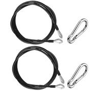 LOOEEL Lot de 2 câbles d'extension de fitness de 99,1 cm, accessoires de corde d'extension de fitness, système de poulie pour triceps et exercices de jambes, accessoires de machine de gym à domicile