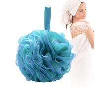 Loofah De Douche - Grande Éponge De Bain Dégradée, Bouffée De Nettoyage Douce En Haute Densité | Épurateur Corporel Exfoliant Pour Peau Douce, Avec Corde Élastique, Pour Salle De Bain, Spa, Usa