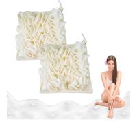 Loofah doux et de toilette, de toilette Loofah Combo, en 1 éponge de bain Loofah avec cordon de serrageLoofahs de bain pour tous les types de peau (B)