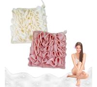 Loofah doux et de toilette, de toilette Loofah Combo, en 1 éponge de bain Loofah avec cordon de serrageLoofahs de bain pour tous les types de peau (G)