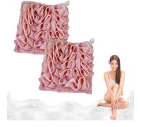 Loofah doux et de toilette, de toilette Loofah Combo, en 1 éponge de bain Loofah avec cordon de serrageLoofahs de bain pour tous les types de peau (C)