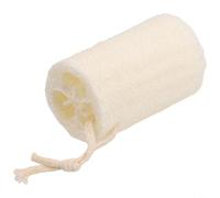 Loofah Éponge à récurer, segment exfoliant de 10,2 cm avec corde en coton, brosse naturelle pour bain, douche, corps pour salle de bain, spa, maison