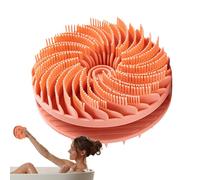 Loofah pour le corps en silicone, brosse en silicone | Épurateur de corps en luffa en | Éponge de bain 2 en 1 pour un nettoyage en profondeur et une peau douce, brosse de bain rotative innova