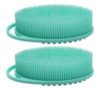 Loofah Silicone, 2pcs Silicone Body Scurpers Loofah Soft avec une poignée épruratrice de corps exfoliant douce pour les femmes de peau sensibles hommes enfants, pour les femmes