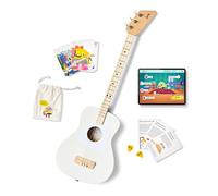 Loog Guitare acoustique professionnelle pour enfants à 3 cordes à partir de 6 ans - Apprentissage et leçons incluses - Blanc