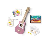 Loog Ukulélé soprano en bois pour enfants et débutants, application et leçons, tous âges (rose)