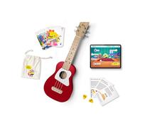 Loog Ukulélé soprano en bois pour enfants et débutants, application et leçons, tous âges (rouge)