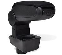 LoogCape Accoudoir réglable avec compartiment de rangement pour Ford Fiesta MK7 2009 Noir ABS Confort et espace de rangement Convient pour le conducteur et le passager