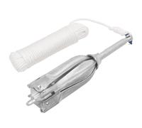 LoogCape Ancre pliante avec corde argentée 12 kg en fonte galvanisée à chaud pour bateaux, kayaks, canoës, bateaux gonflables, voiles, yachts, véhicules aquatiques, stable dans l'eau, fixation facile