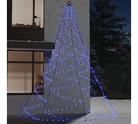 LoogCape Arbre mural LED avec crochet en métal 720 LED bleues 5 m pour décoration intérieure et extérieure - Guirlande lumineuse résistante aux intempéries avec 8 effets - Économie d'énergie