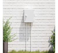 LoogCape Armoire de commande grise - 28 x 13 x 28 cm - Boîtier en plastique ABS résistant aux intempéries pour pose de câbles et alimentation - Idéal pour atelier, chantier, intérieur et extérieur