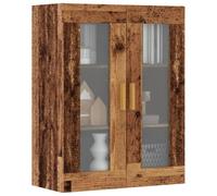 LoogCape Armoire suspendue aspect bois vieilli 69,5 x 34 x 90 cm avec beaucoup d'espace de rangement pour cuisine, salon, couloir et chambre à coucher, idéale comme buffet, commode, buffet, étagère ou
