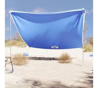 LoogCape Auvent de Plage Bleu 304x300 cm avec Ancres de Sable Polyester léger Protection UV 40+ idéal pour Camping, randonnée, Festival, extérieur et activités familiales