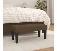 LoogCape Banc marron foncé 70 x 30 x 30 cm en tissu avec rembourrage, polyvalent comme banc de lit, banc de garde-robe ou banc de salle à manger pour salon, couloir et chambre à coucher, matériau