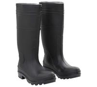 LoogCape Bottes en caoutchouc imperméables noires taille 38 PVC avec semelle antidérapante pour pluie, jardin, plage, pêche, chasse, randonnée, femmes, hommes, enfants, durables, confortables
