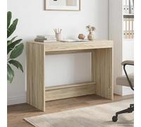 LoogCape Bureau de lit Chêne Sonoma en Bois d'ingénierie 100 x 45 x 75 cm pour Chambre, Bureau Compact Ergonomique, idéal pour étudier, Travailler ou Jouer à côté du lit, Design Minimaliste Moderne