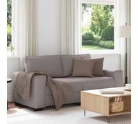LoogCape Canapé 2 Places Taupe en Tissu avec Structure en Bois et métal, Dimensions 180x77x82 cm, Assise Confortable, idéal pour Salon, Bureau ou Chambre, avec Grands accoudoirs et Rangement Pratique