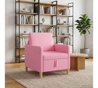 LoogCape Canapé avec espace de rangement, rose, 72 x 78 x 87 cm, polyester, canapé 1 place avec housse amovible et espace de rangement, peu encombrant, pour salon, bureau, chambre d'adolescent, design