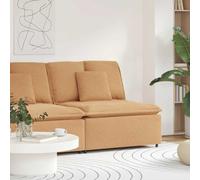 LoogCape Canapé modulaire module central avec coussin beige 100 cm pour paysage résidentiel flexible et canapé d'angle, extension, accessoires, rembourrage, assise, dossier, fonction sommeil, coffre