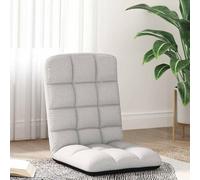 LoogCape Chaise de sol pliante, gris nuage, 71 x 51 x 62 cm, tissu avec 5 positions de couchage réglables pour méditation, yoga, lecture et jeu, rembourrée, ergonomique, housse lavable, polyvalente