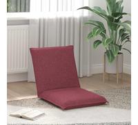 LoogCape Chaise de sol réglable en tissu rouge bordeaux avec dossier multi-positions, hauteur réglable, rembourrée, pour salon, jeux, lecture, yoga, convient aux enfants