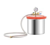 LoogCape Chambre sous vide en acier inoxydable de 7,4 l avec couvercle en acrylique pour laboratoire et recherche, matériau durable, surveillance précise, adapté au séchage au congélateur