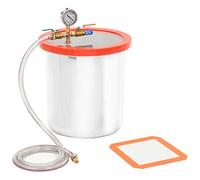 LoogCape Chambre sous vide en acier inoxydable très résistante de 18,9 l avec couvercle en acrylique pour laboratoire, recherche, applications chimiques et biologiques, convient pour le séchage, la