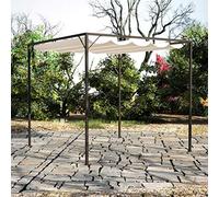 LoogCape Chapiteau de Jardin avec auvent rétractable 3x3 mètres, abri terrasse en Polyester résistant à l'eau et aux UV, idéal pour extérieur, Camping, réception ou Barbecue en Famille