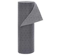 LoogCape Chiffon de liaison d'huile gris 40 x 1000 cm en polypropylène durable, tapis de nettoyage polyvalent pour atelier, maison, voiture, absorbant l'eau et l'huile, léger, découpable
