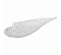 LoogCape Corbeille à fruits en aluminium argenté 40 x 18 x 2,5 cm avec incrustations décoratives pour intérieur moderne, accroche-regard élégant, durable, léger, idéal pour salon, salle à manger
