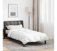 LoogCape Couette blanche 155 x 220 cm en plumes pour chambre à coucher, coton respirant, lavable, légère, chaude, adaptée pour l'été, l'hiver, toute l'année, confort, design élégant