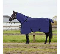 LoogCape Couverture de cheval bleu marine 155 cm polyester respirant imperméable coupe-vent avec bavoir ventral et sangle croisée pour chevaux en hiver et utilisation en extérieur